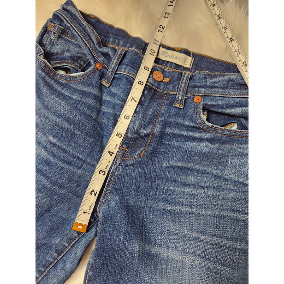 Madewell Womens Slim Skinny Jeans Blue Stretch Medium Wash Mid Rise Denim 28 - Picture 4 of 8